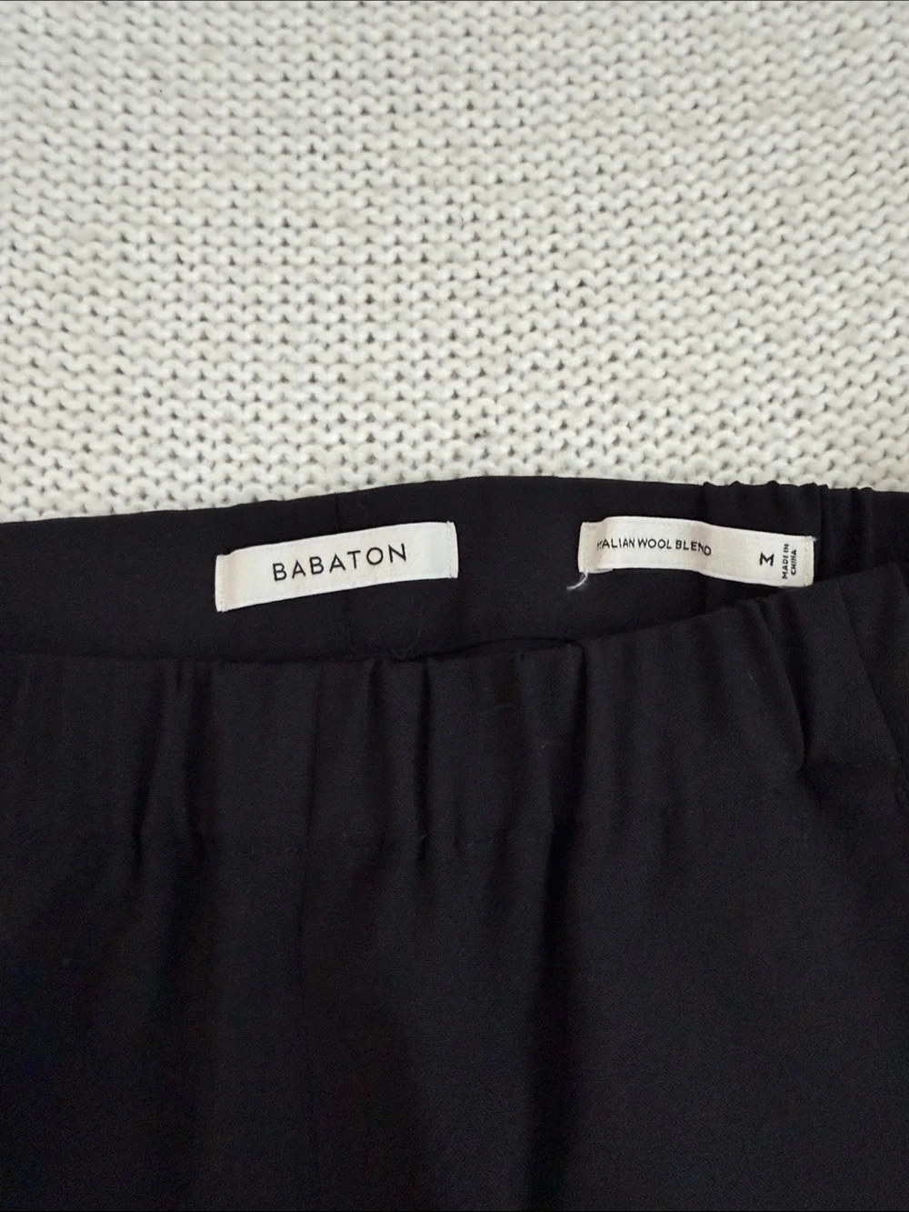 Babaton Italian Wool Blend Trouser Joggers Black Size 4